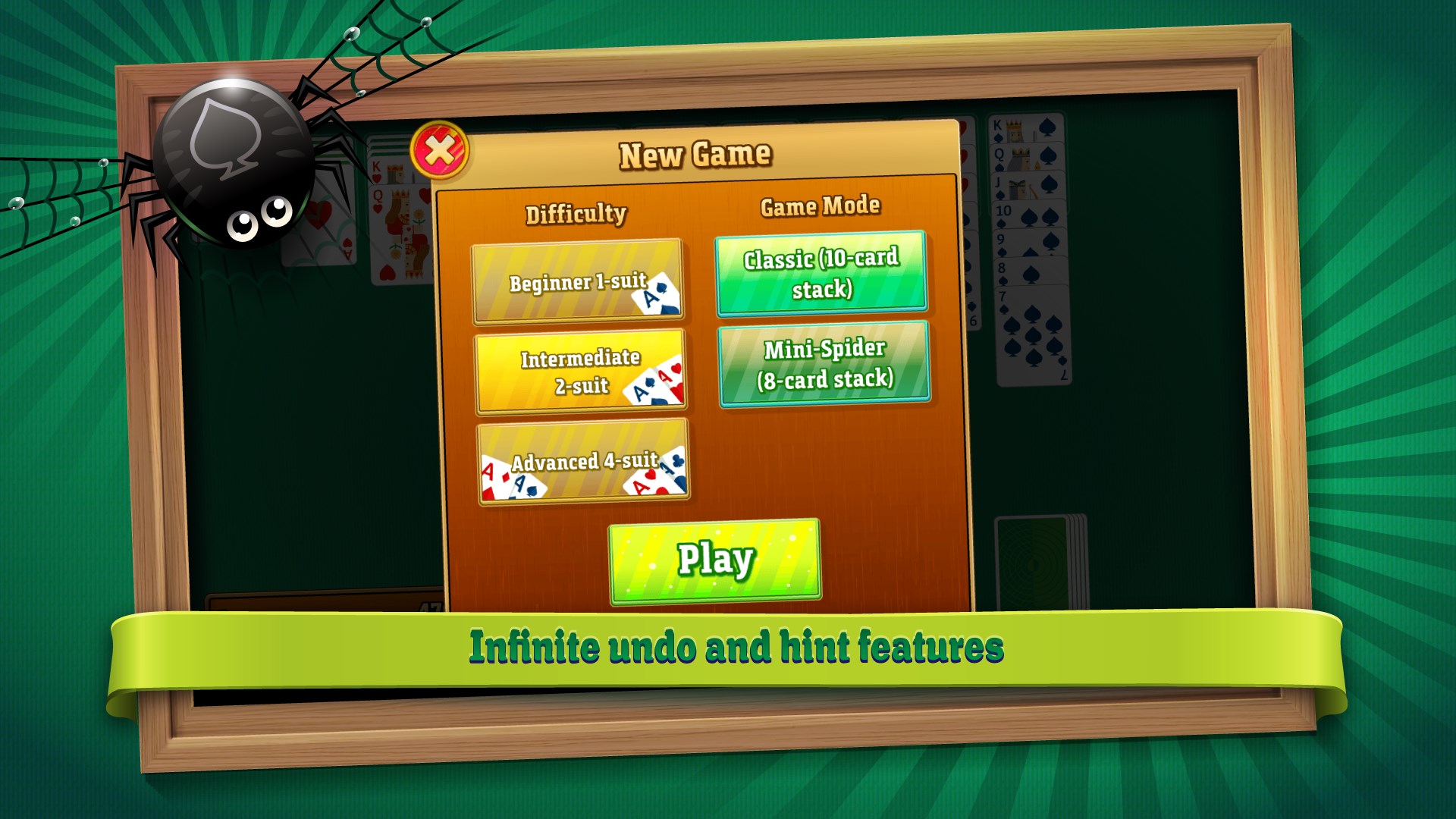 Simple Spider Solitaire screenshot