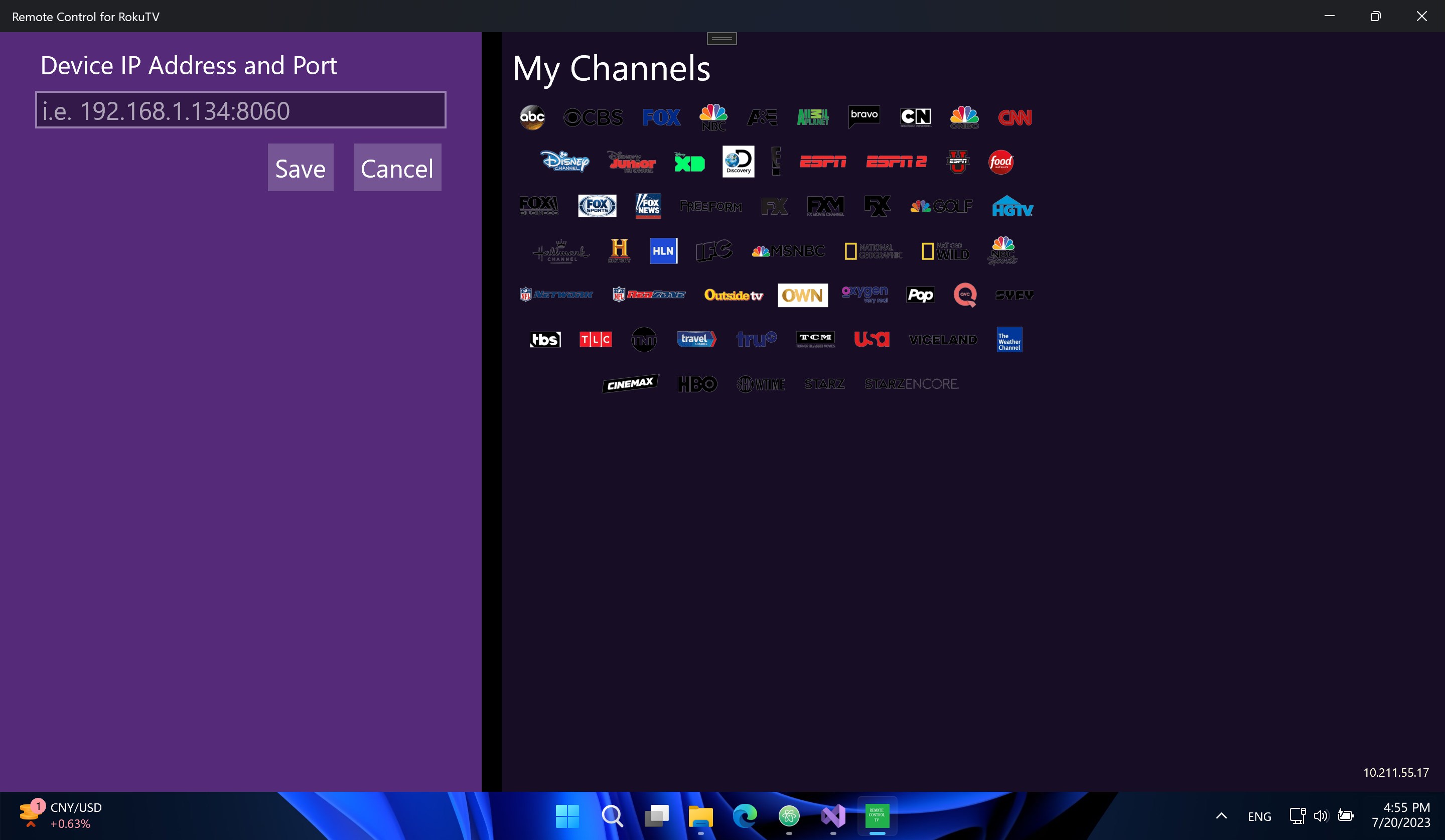 Remote Control for RokuTV screenshot