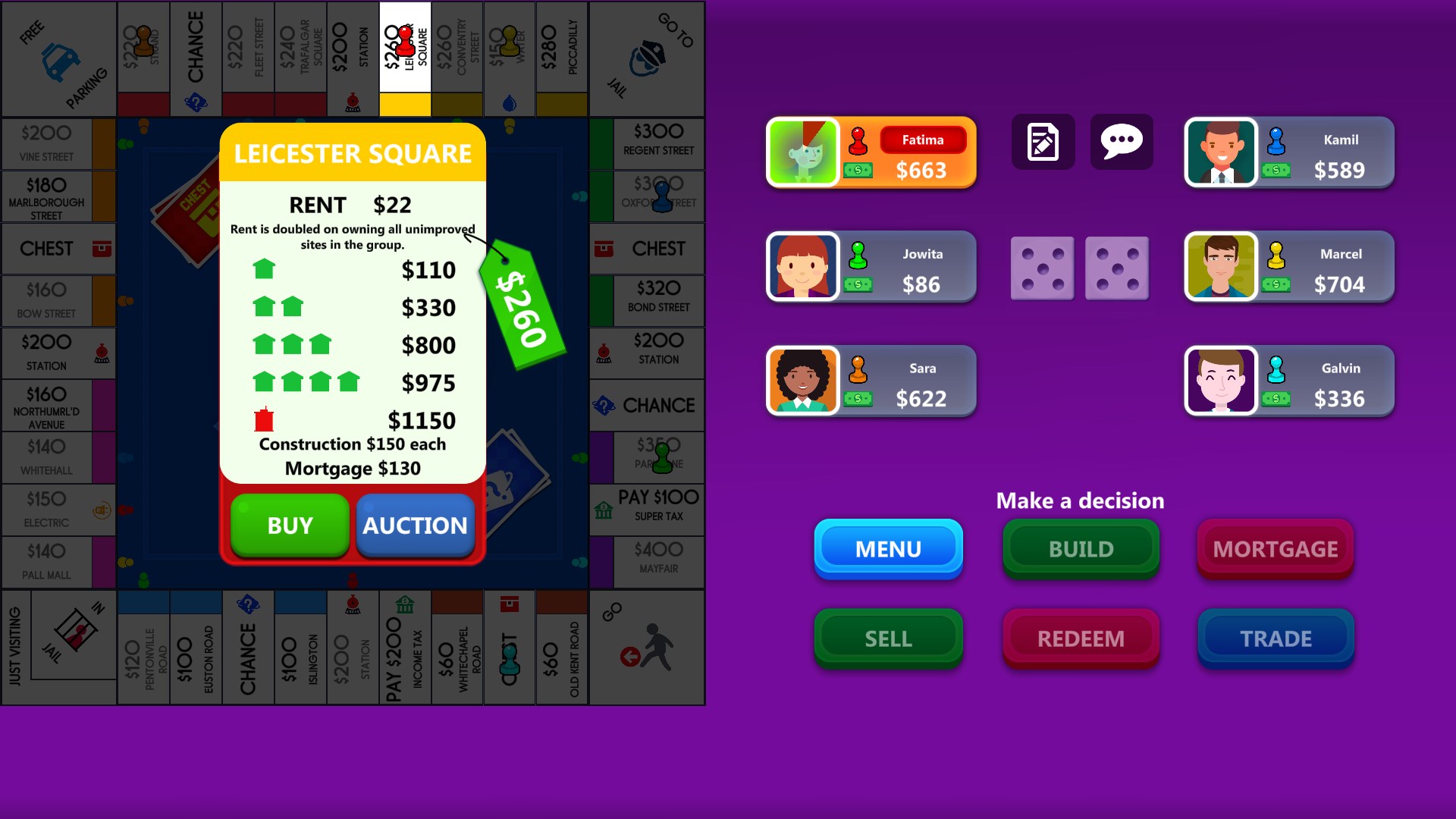 Business Game : Monopolio Real Estate Board Game screenshot