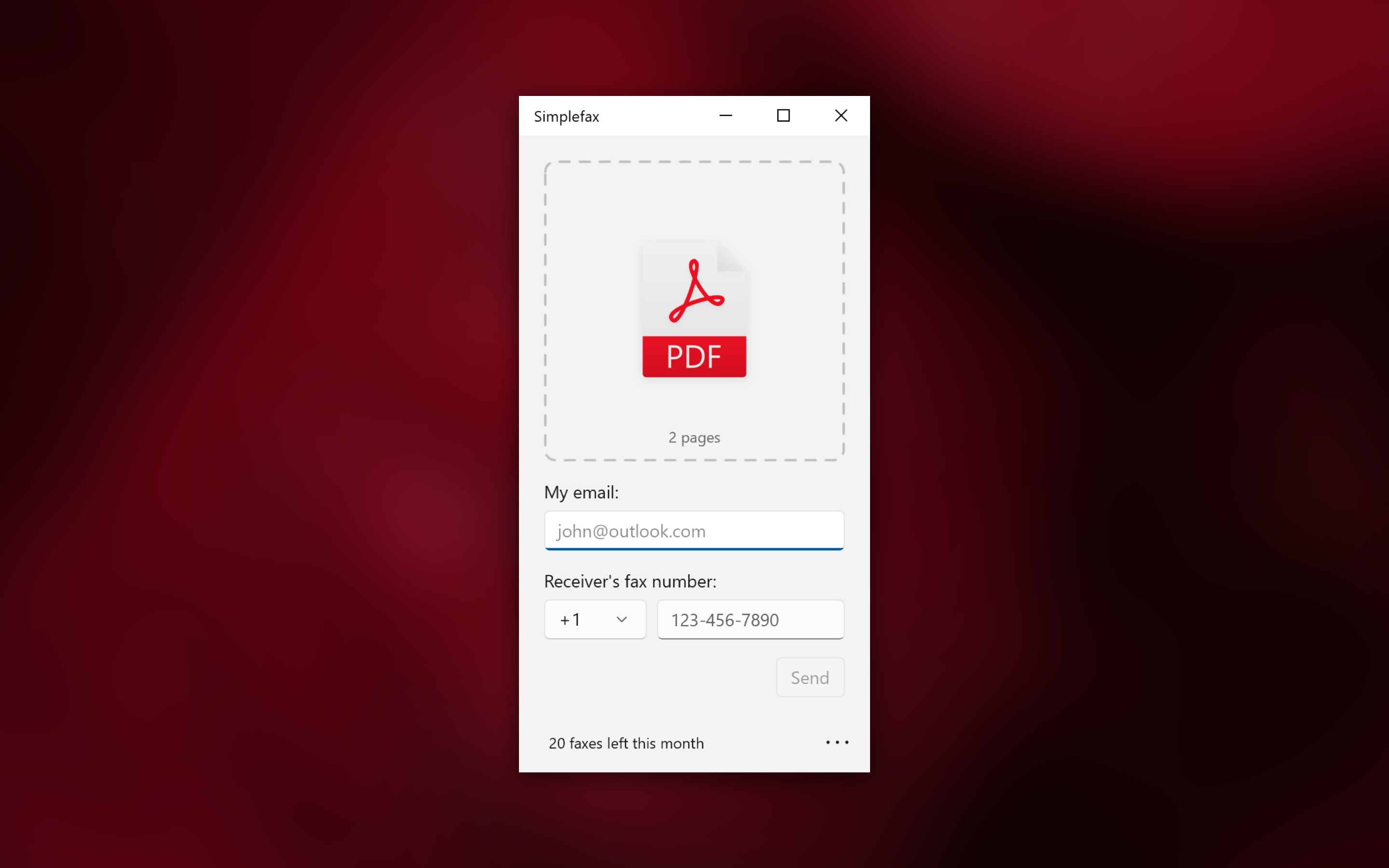 Simplefax - fax without subscriptions screenshot