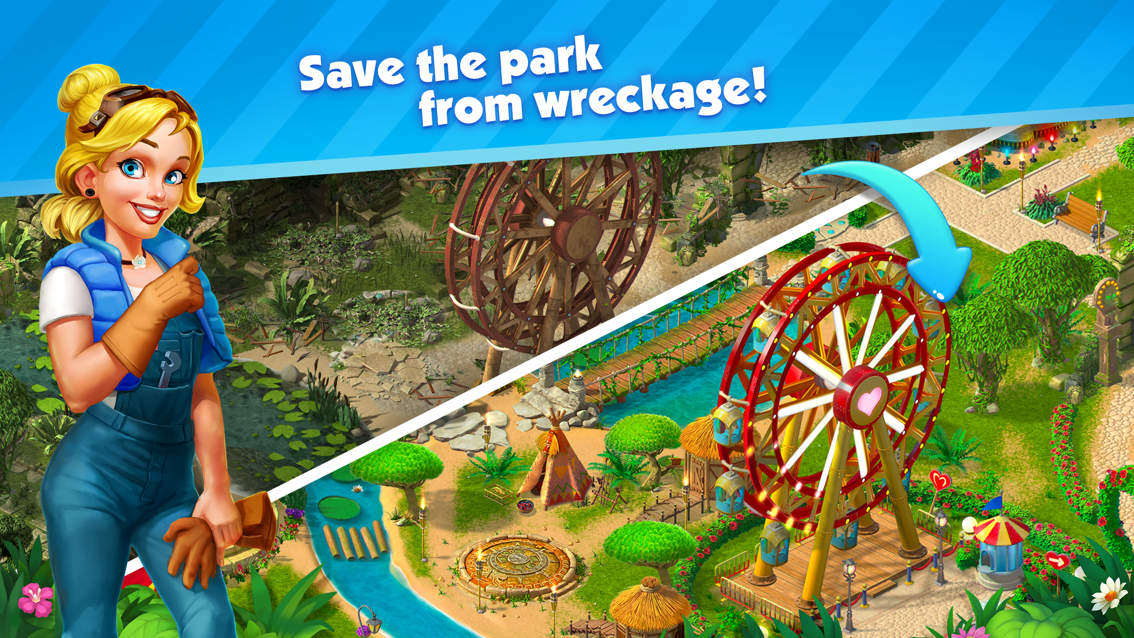 Park Town: Match 3 Game with a story screenshot