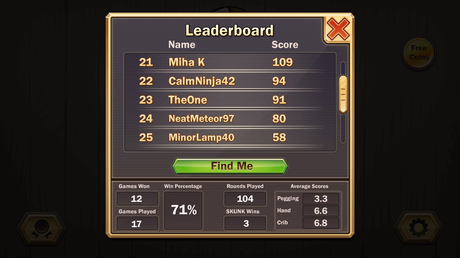 Cribbage Deluxe screenshot