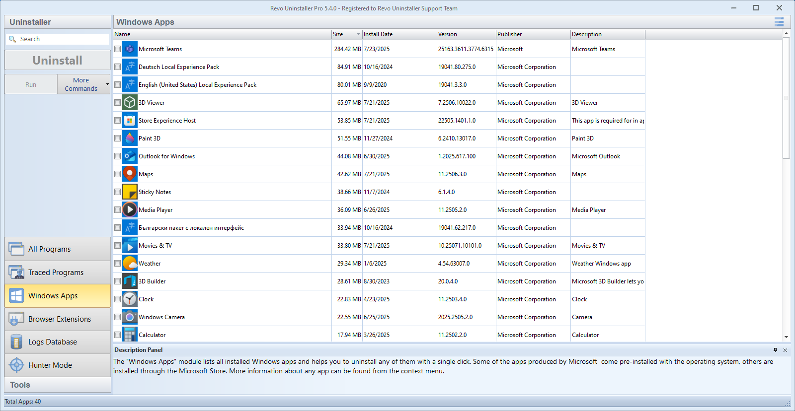 Revo Uninstaller Pro screenshot