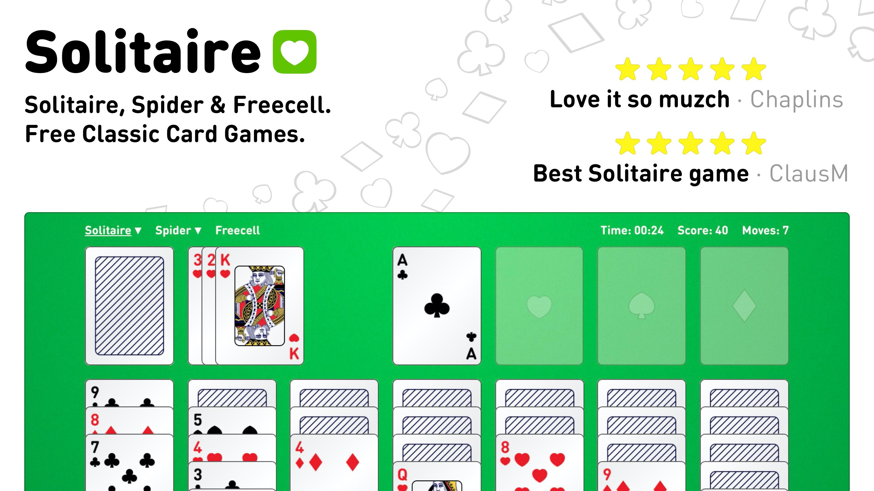 Solitaire · Klondike, Spider and Freecell screenshot
