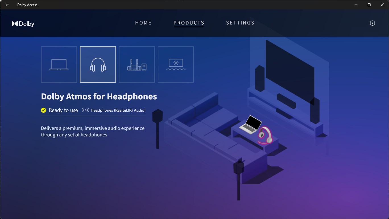 Dolby Access screenshot