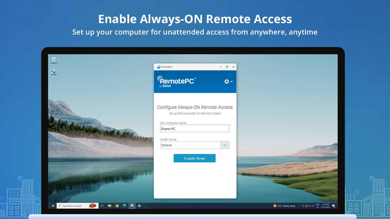 RemotePC Host screenshot