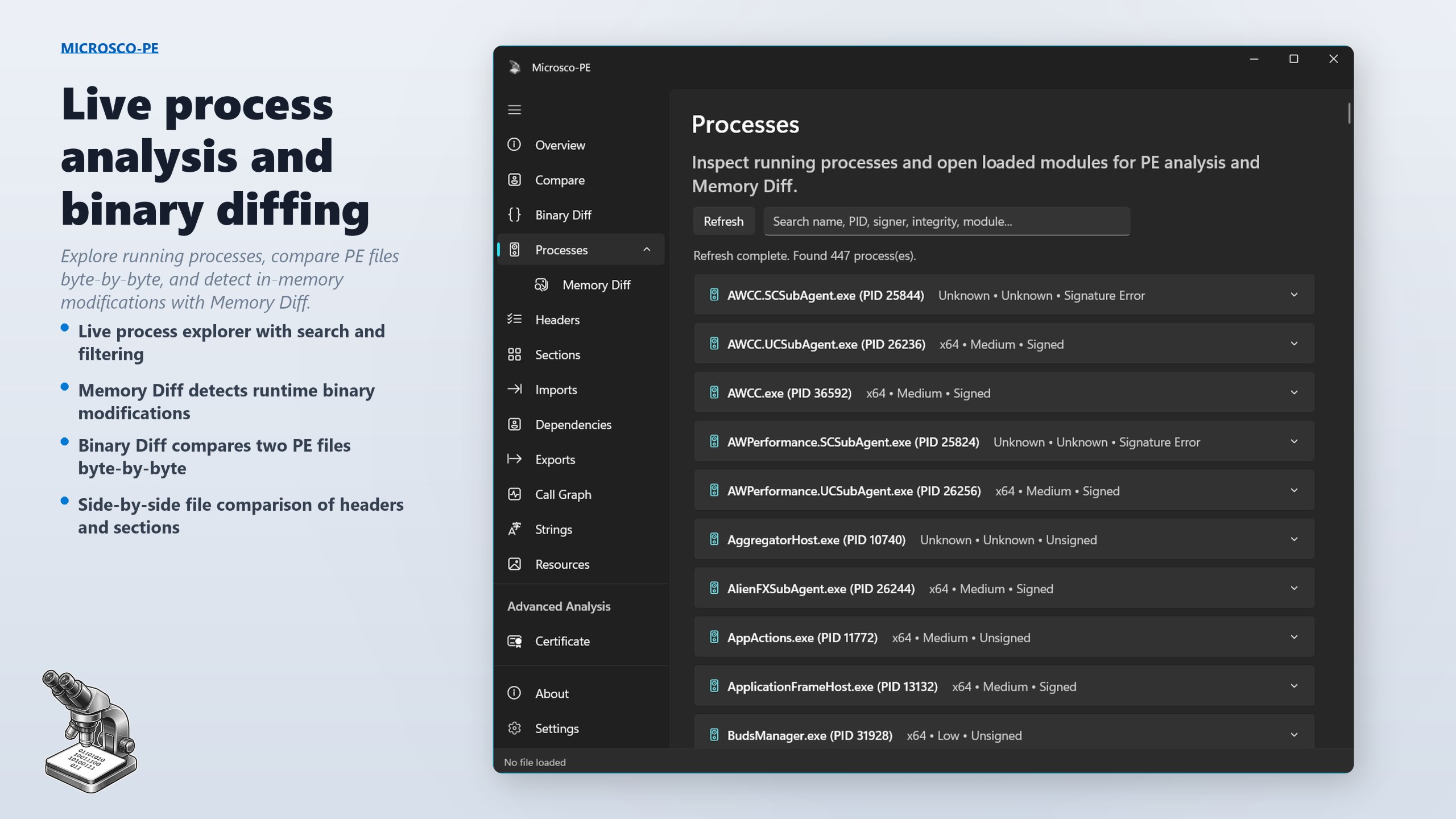 Microsco-PE screenshot