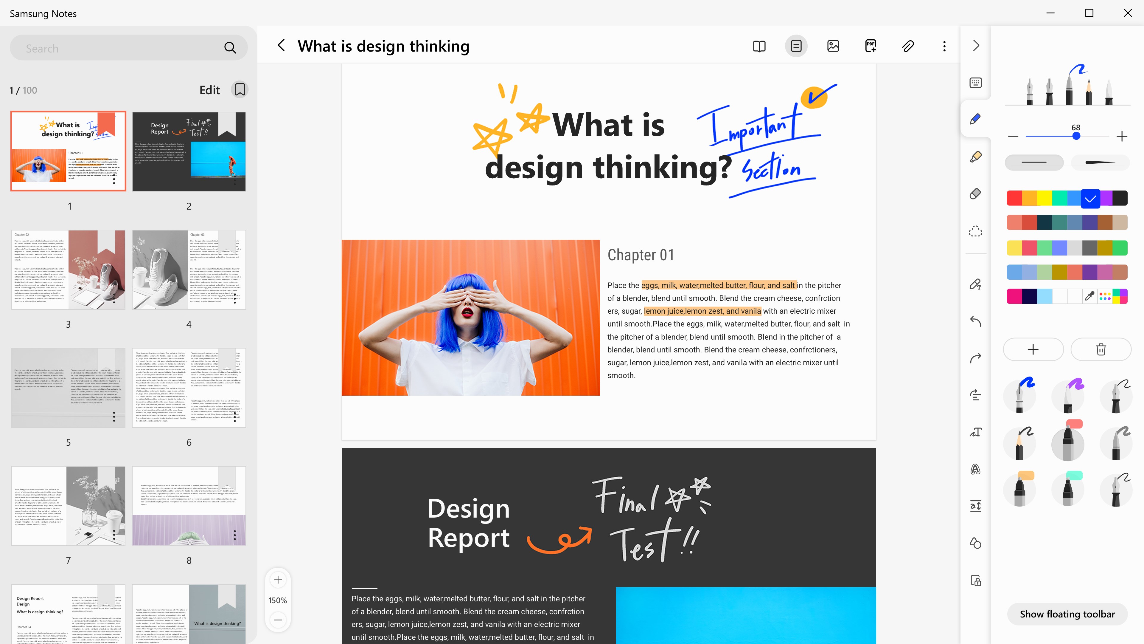 Samsung Notes screenshot