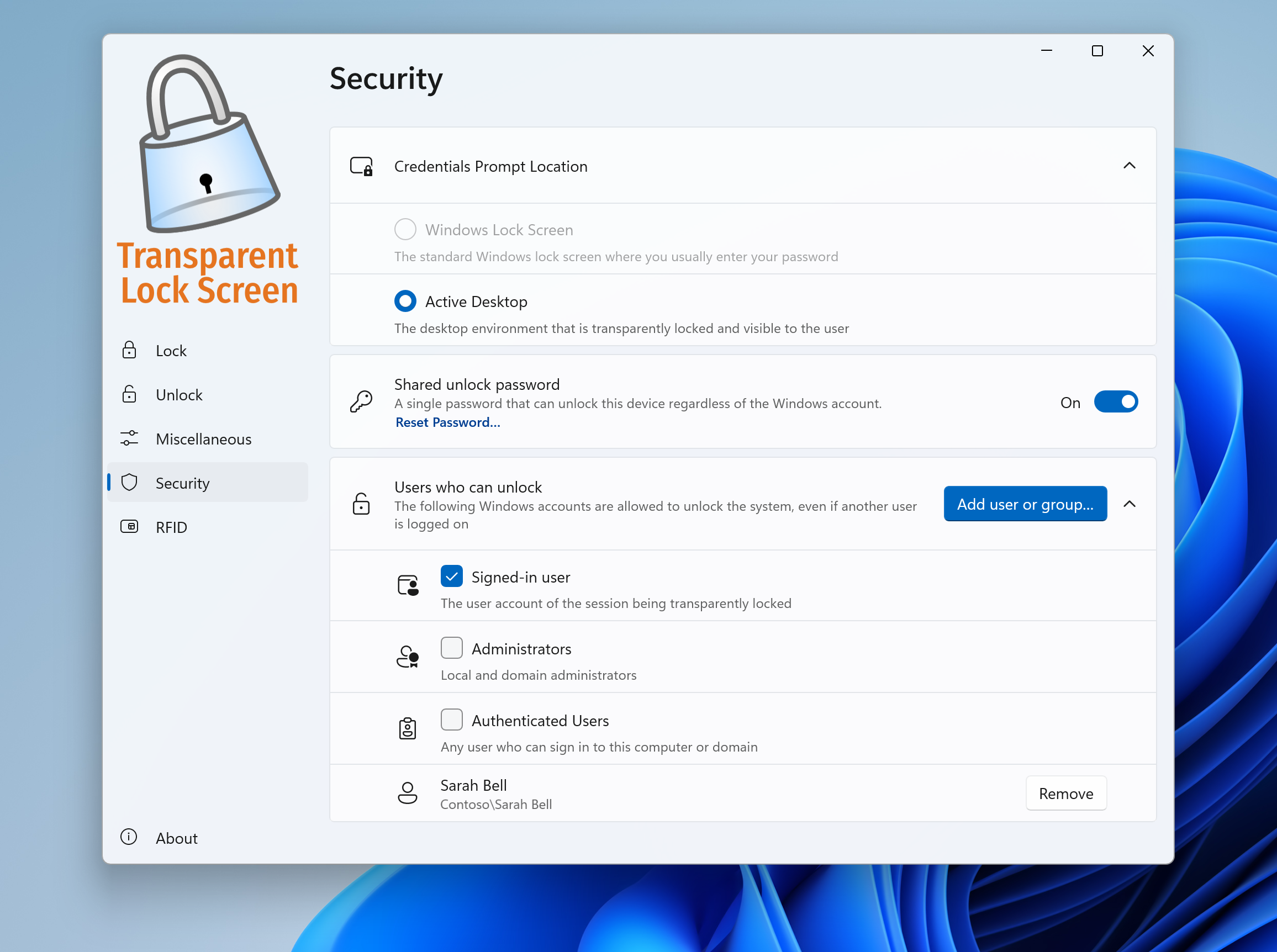 Transparent Lock Screen screenshot