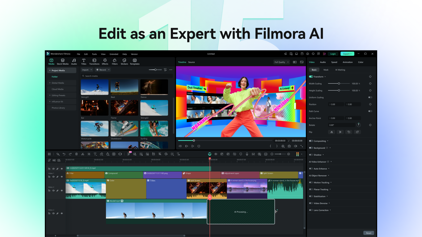 Wondershare Filmora - AI Video Editor screenshot
