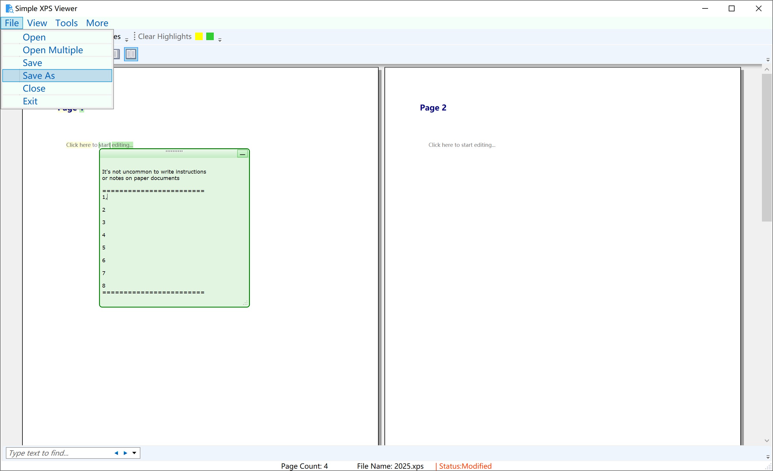 Simple XPS Viewer-XPS Read and Write screenshot