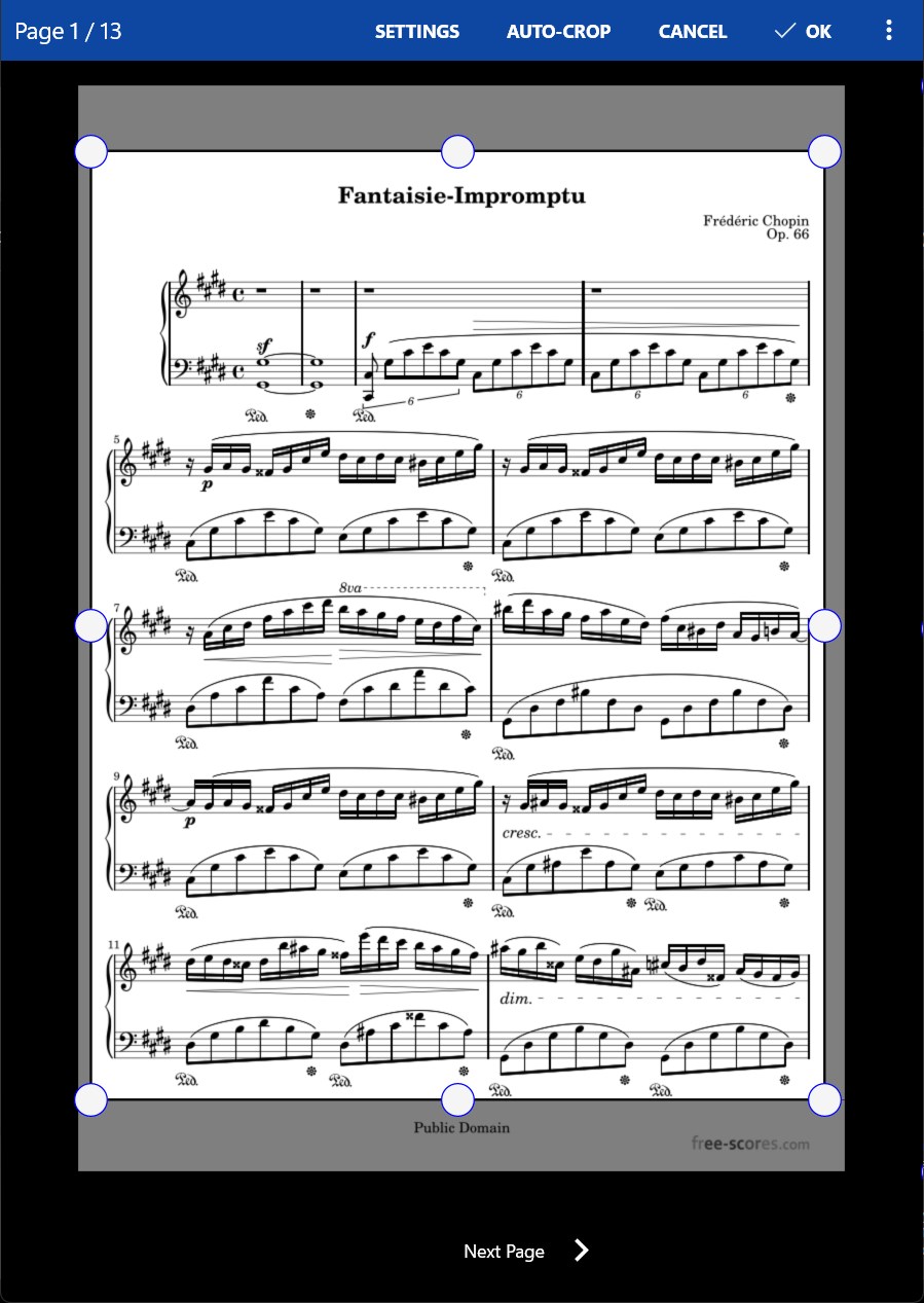 MobileSheets screenshot