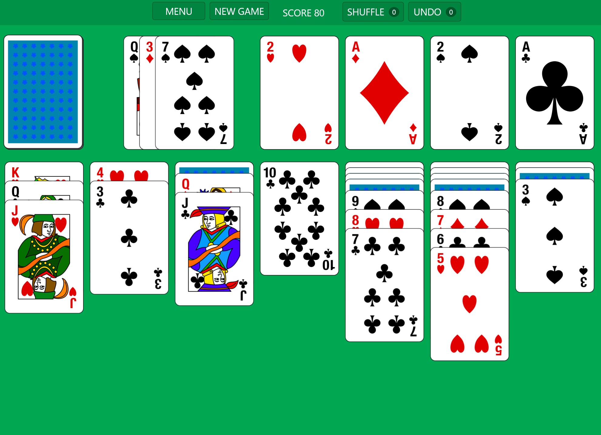 Solitaire '95 screenshot