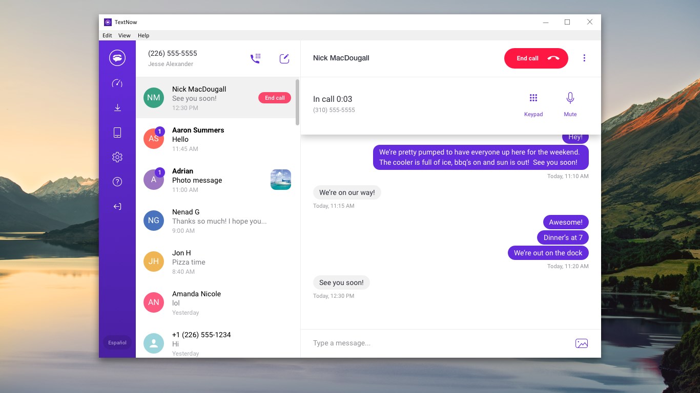 TextNow - Unlimited Texts + Calls screenshot