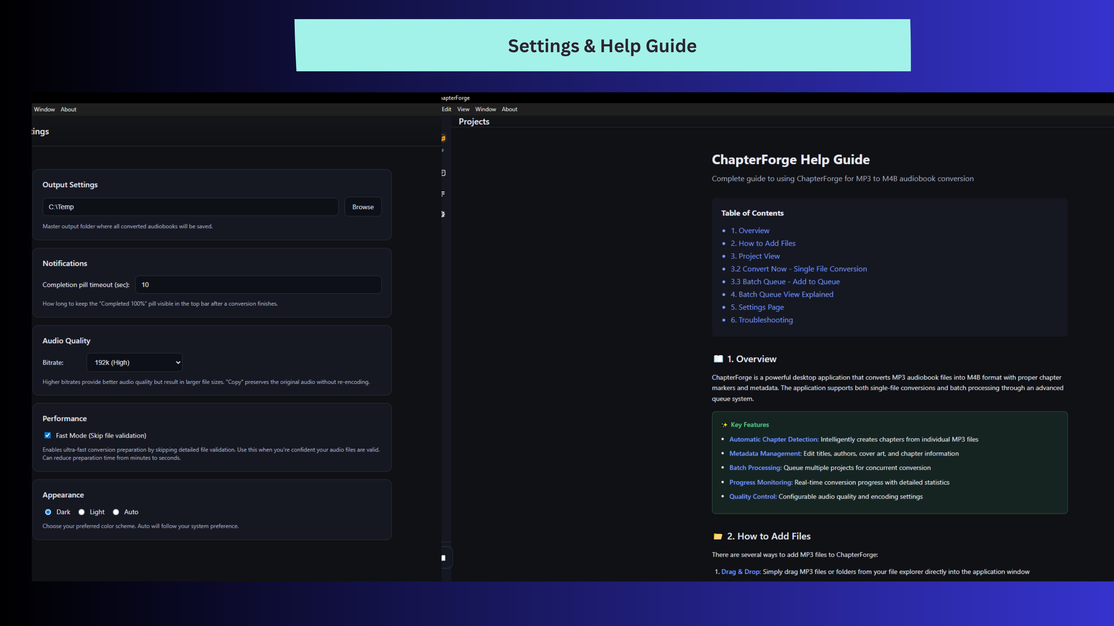 ChapterForge screenshot