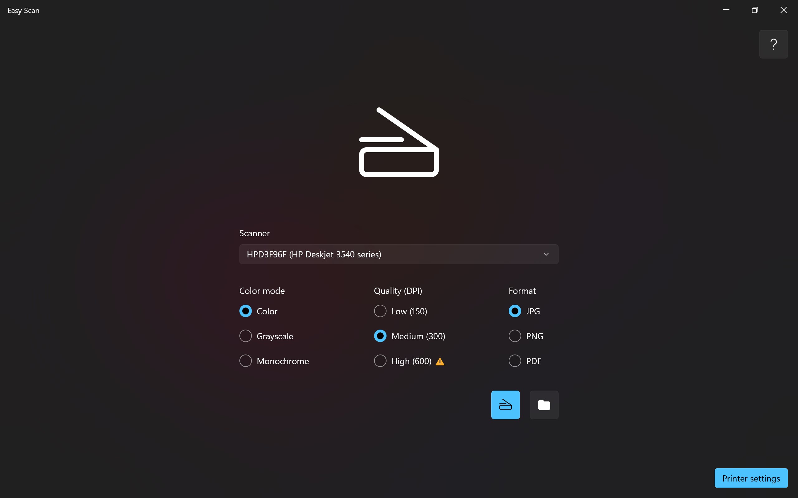 Easy Scanning screenshot