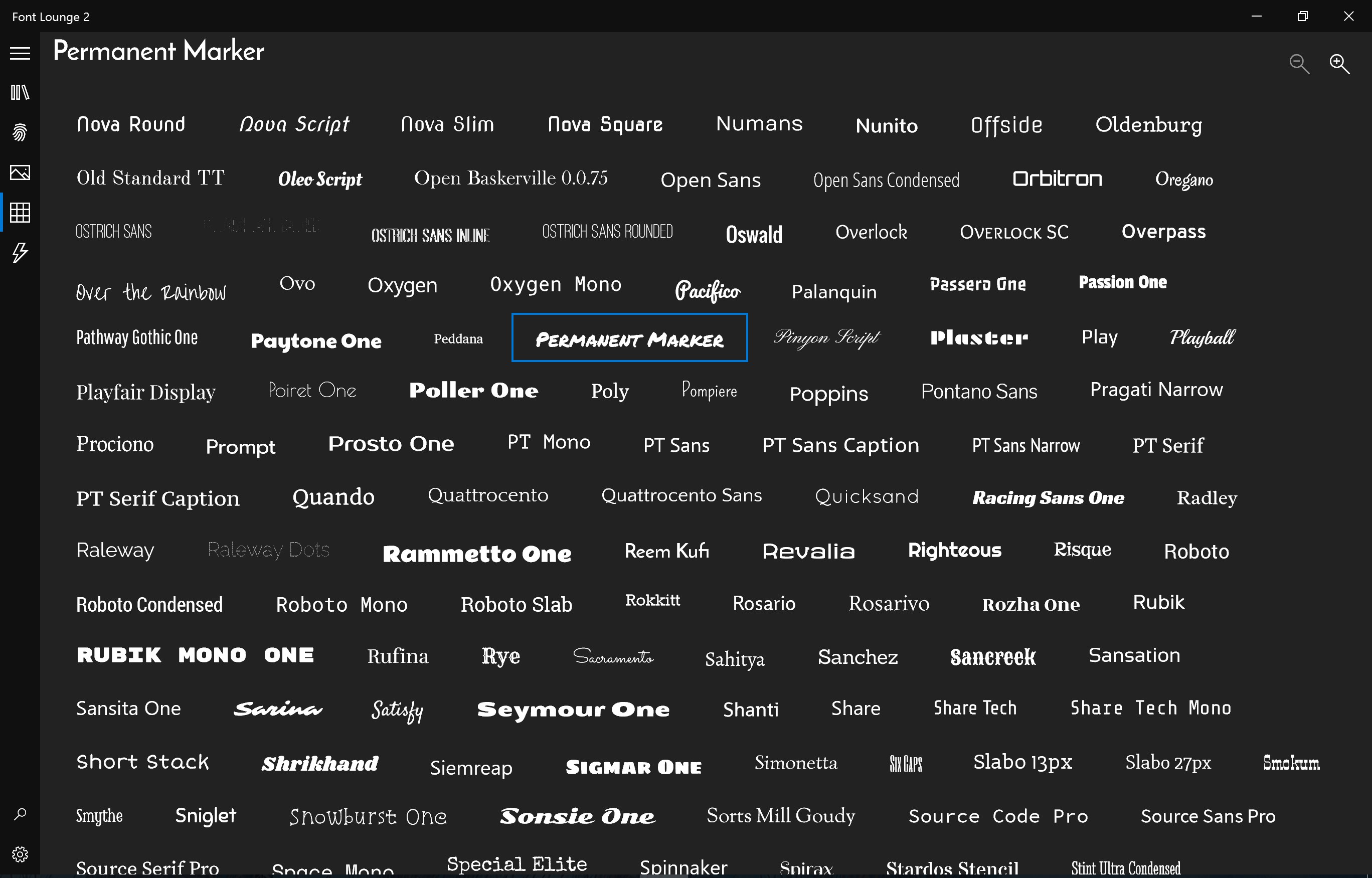 Font Lounge screenshot