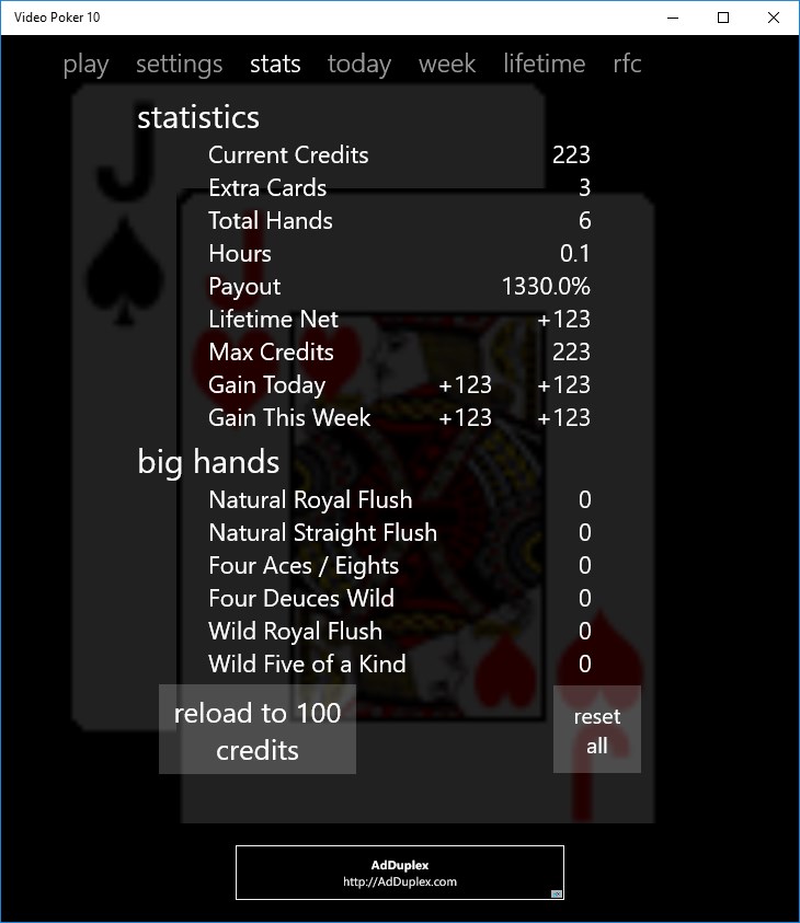 Video Poker 10 screenshot