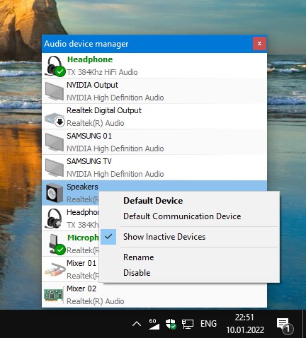 Volume² - advanced Windows volume control screenshot