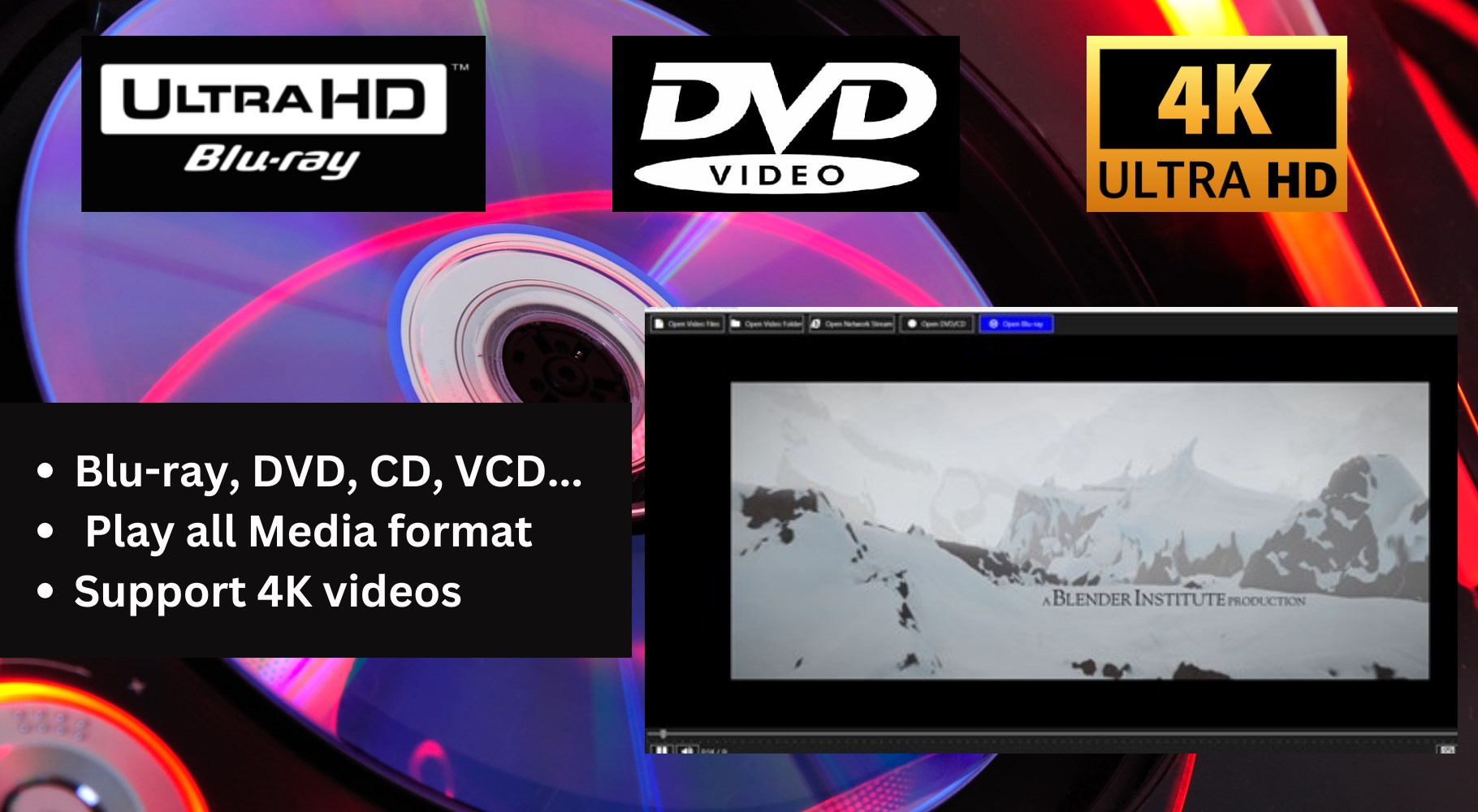 Blu-ray Disc & DVD player screenshot