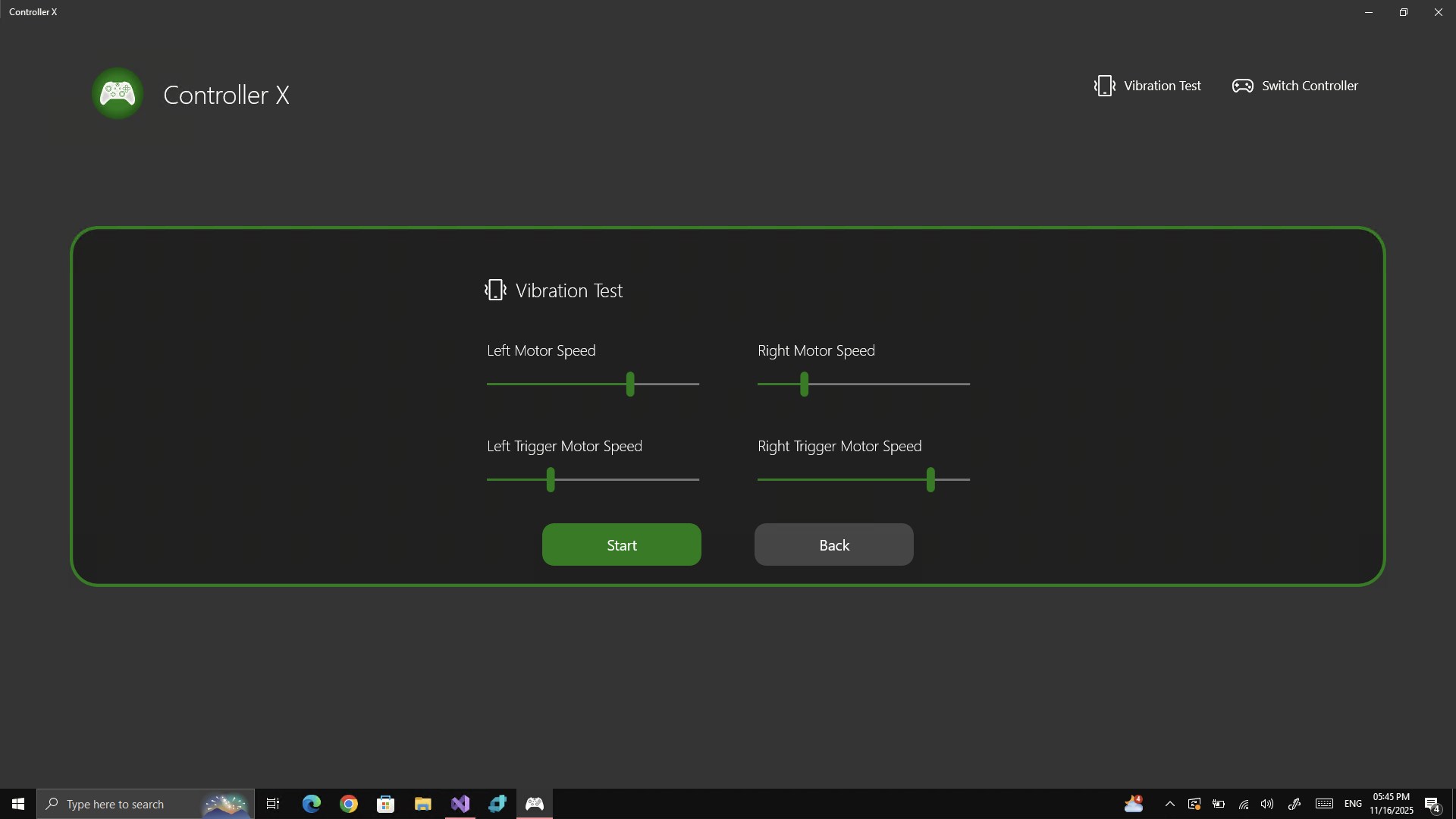 Controller X screenshot