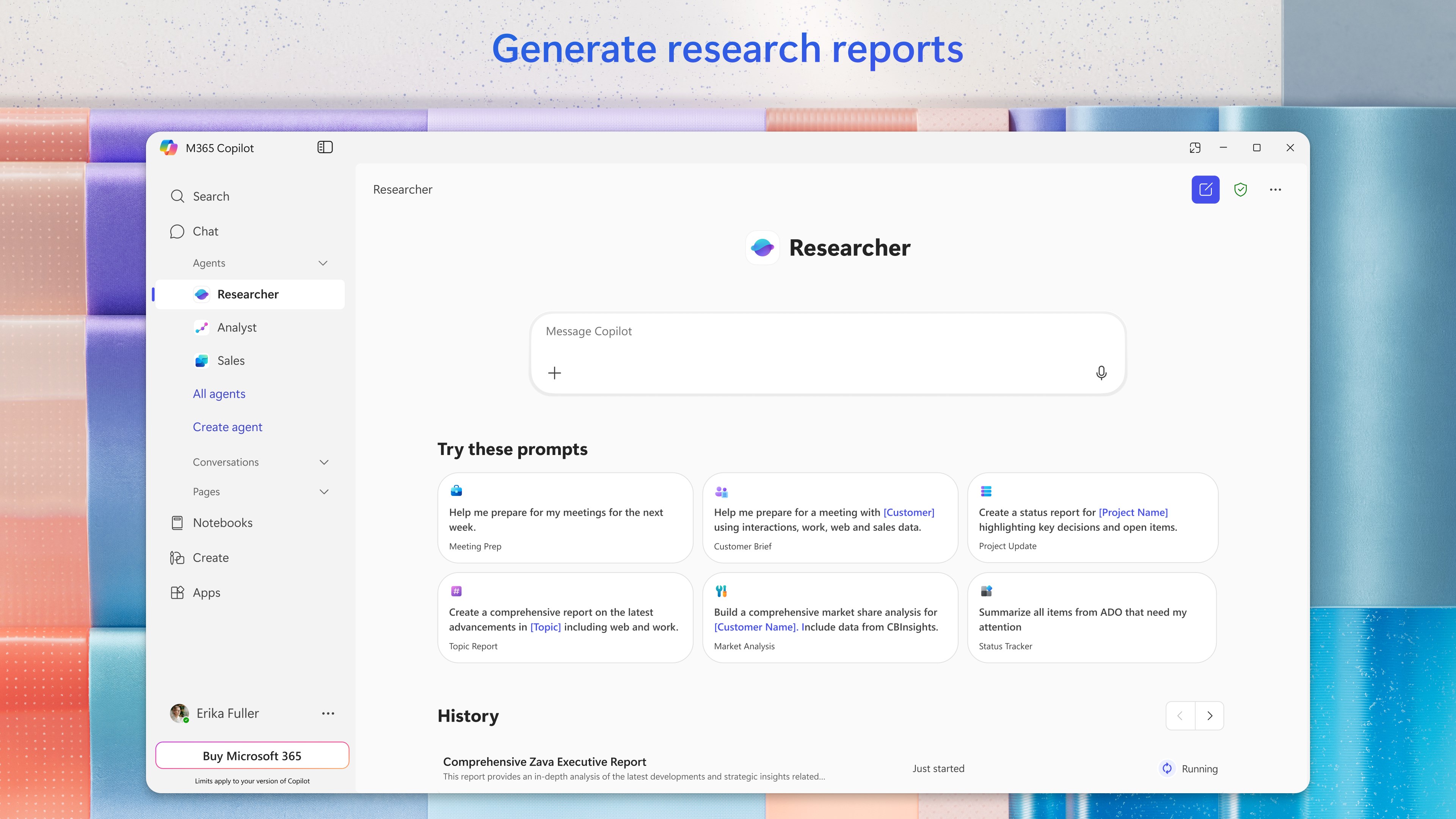 Microsoft 365 Copilot screenshot