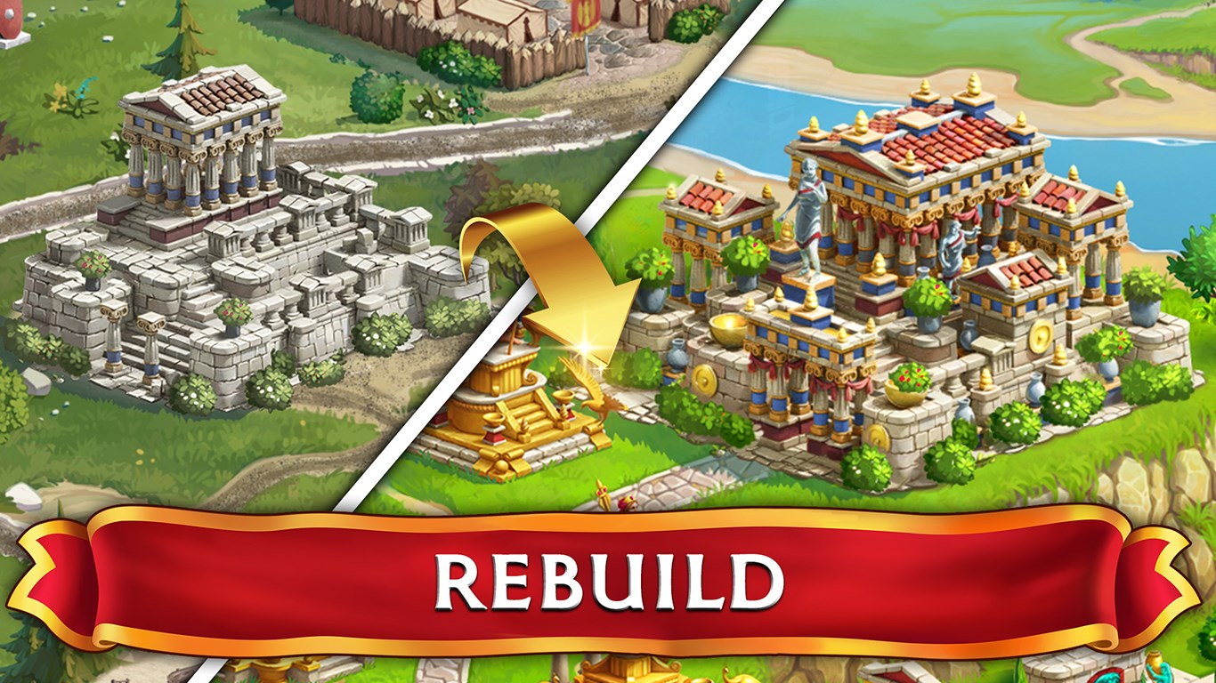 Emperor of Mahjong: Tile Match Game. Build a city. screenshot