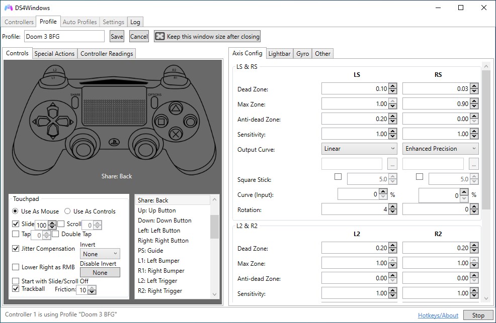 DS4 Controller - DS5 / DSX GamePad Manager screenshot
