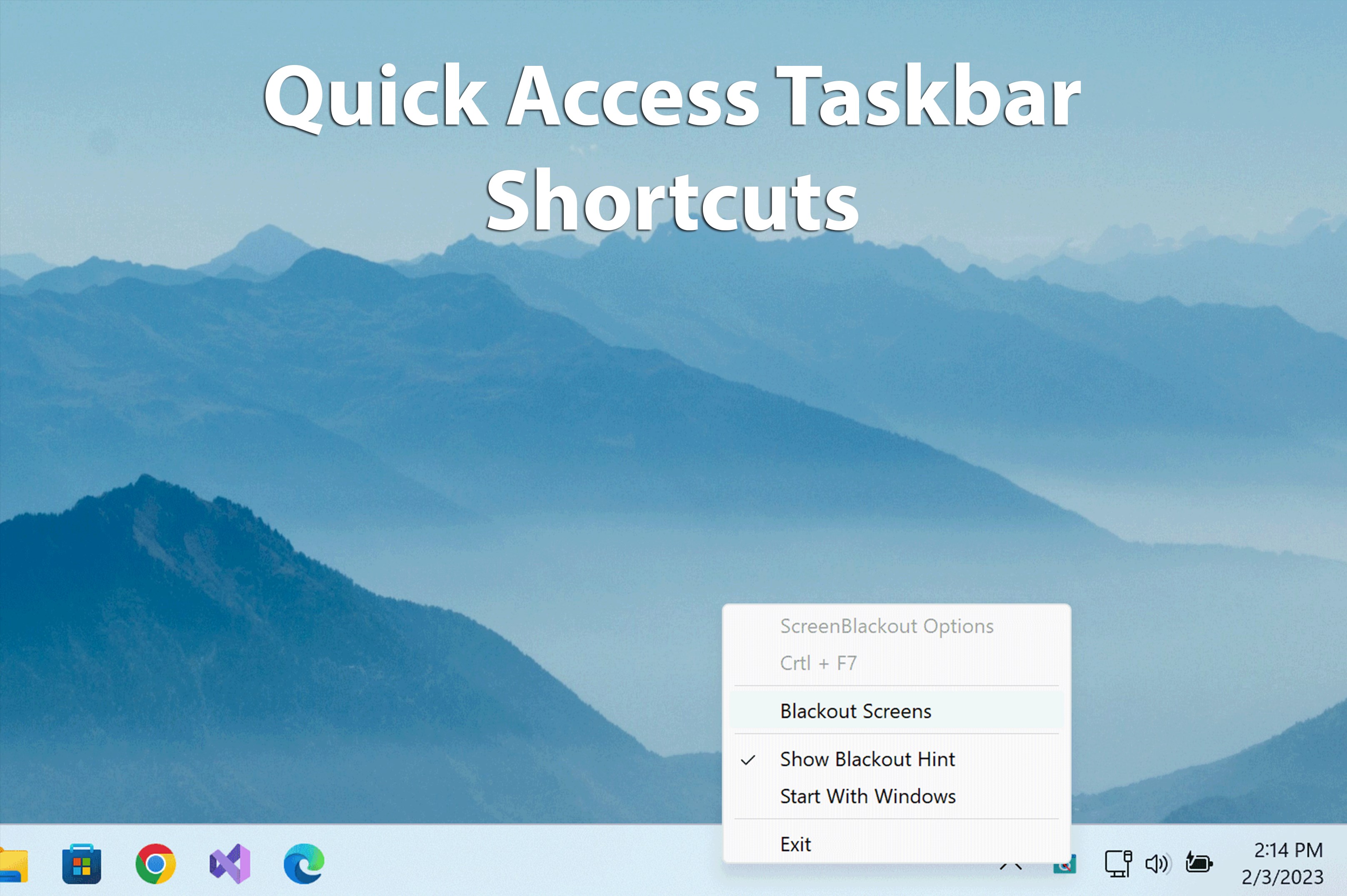 Quick Screen Privacy Blackout screenshot