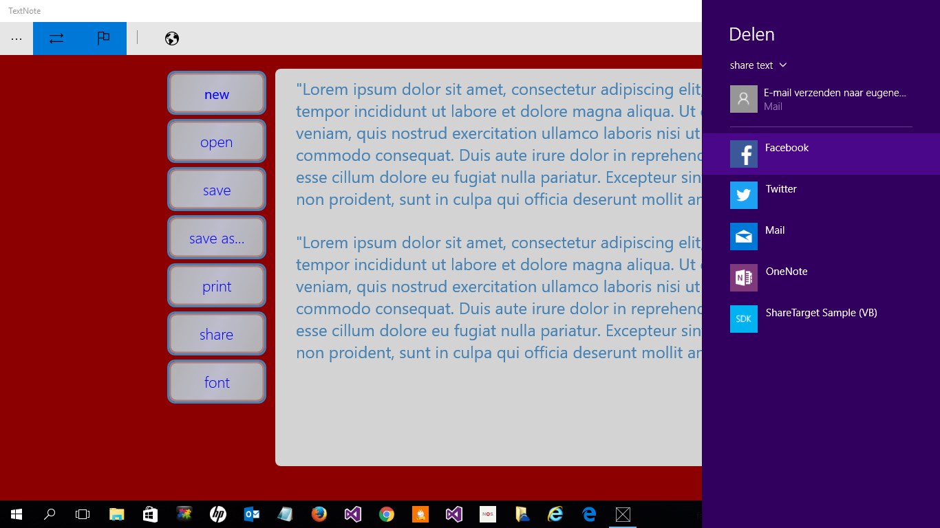 WordPad TextNote screenshot