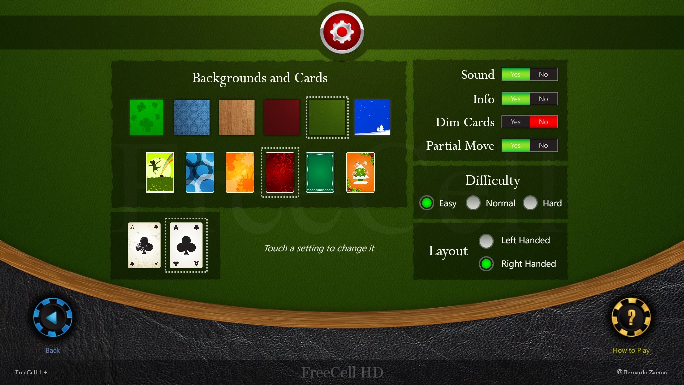 FreeCell HD screenshot