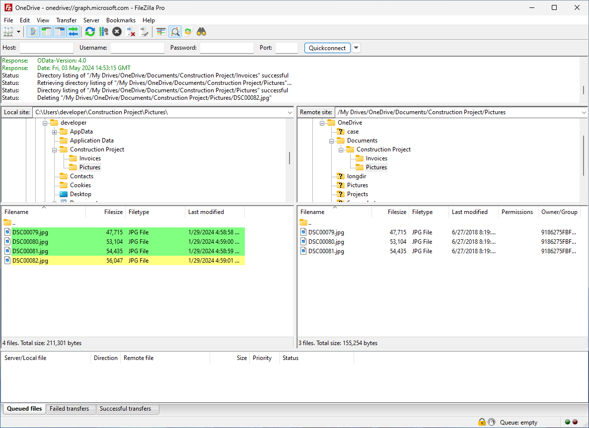 FileZilla Pro screenshot