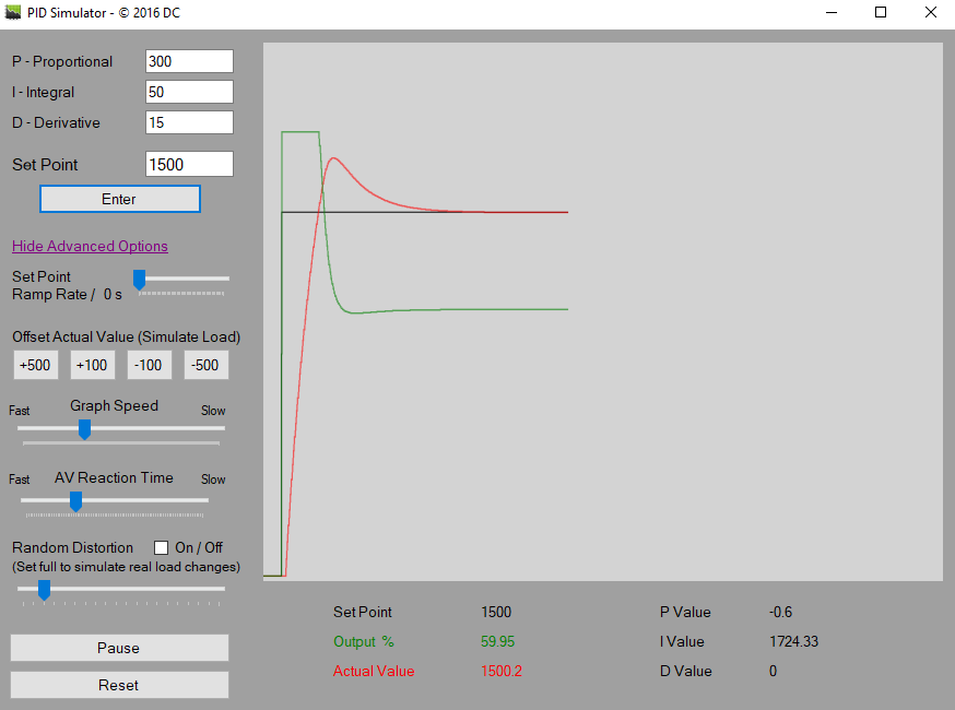 PID Simulator screenshot