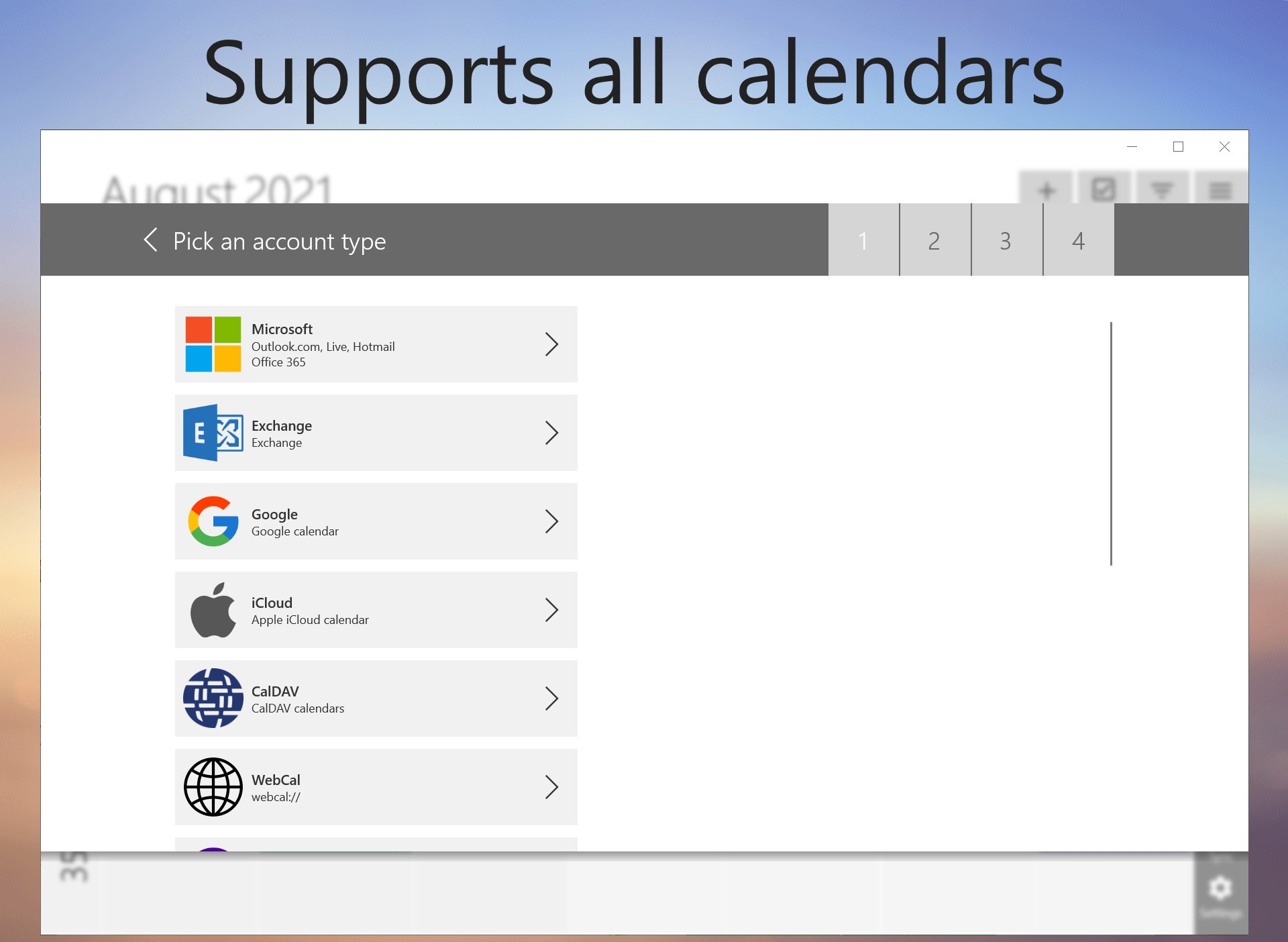 One Calendar screenshot