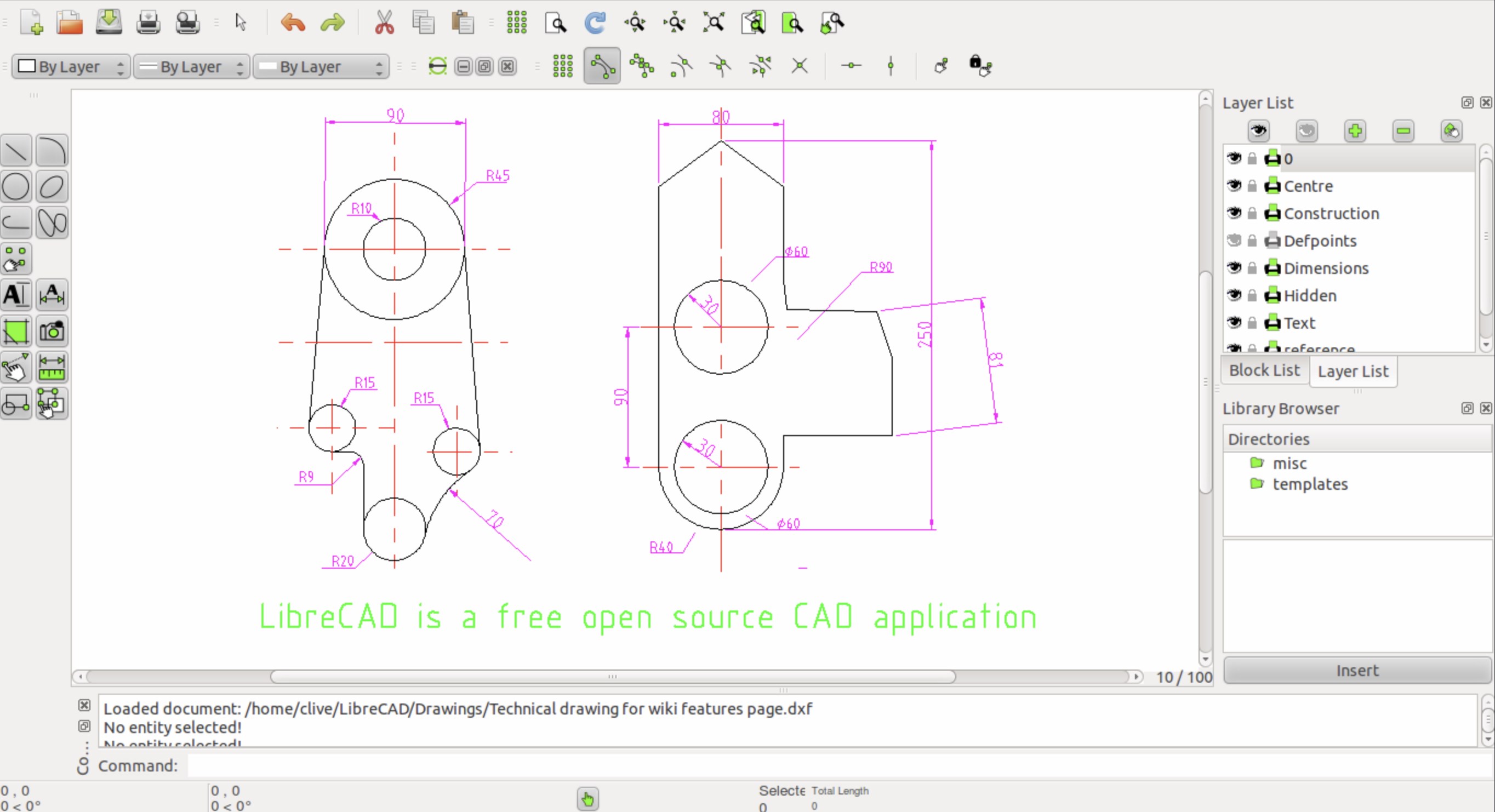 CAD / DXF Viewer screenshot