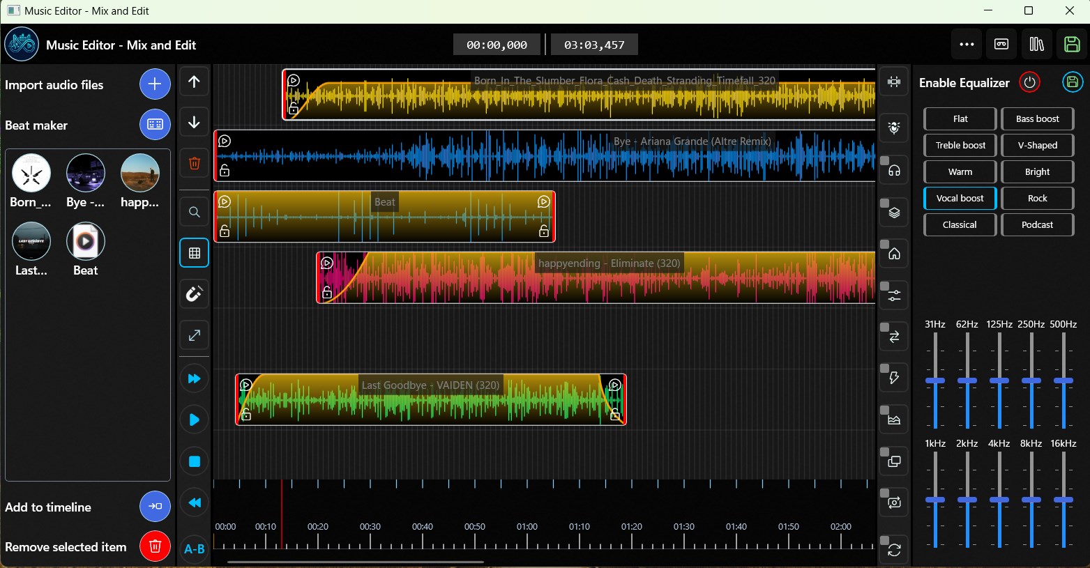 Music Editor - Mix and Edit screenshot