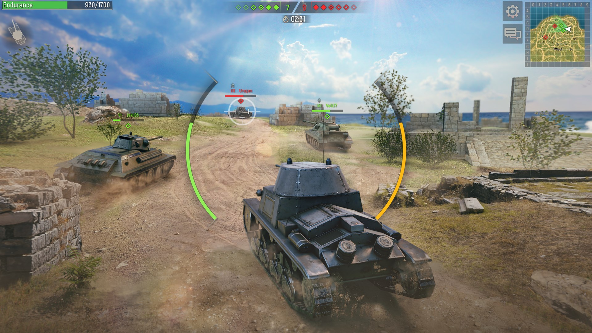 Battle Tanks — Online WW2 PvP Tank Shooter Game screenshot