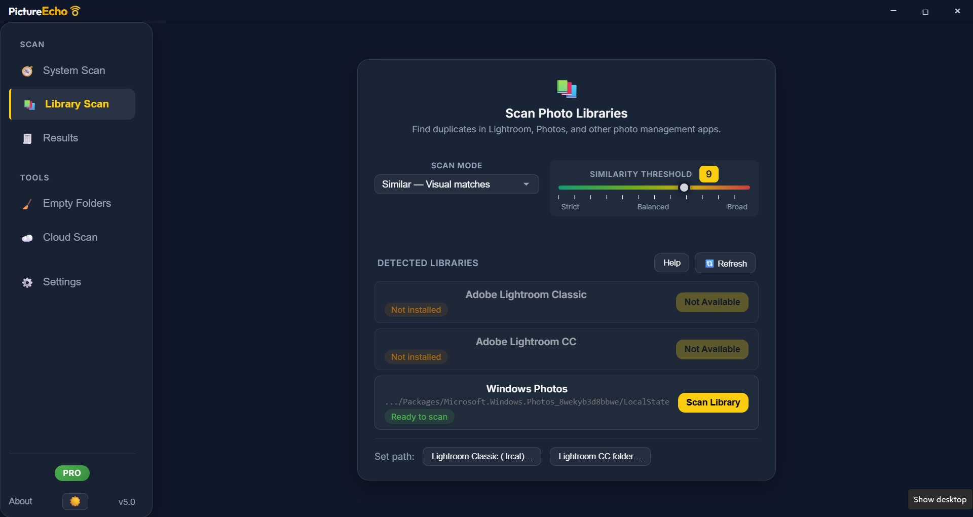 PictureEcho Duplicate Photo Finder screenshot