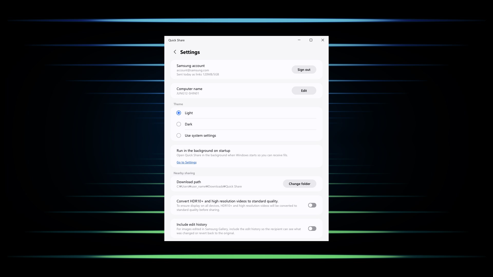 Quick Share screenshot