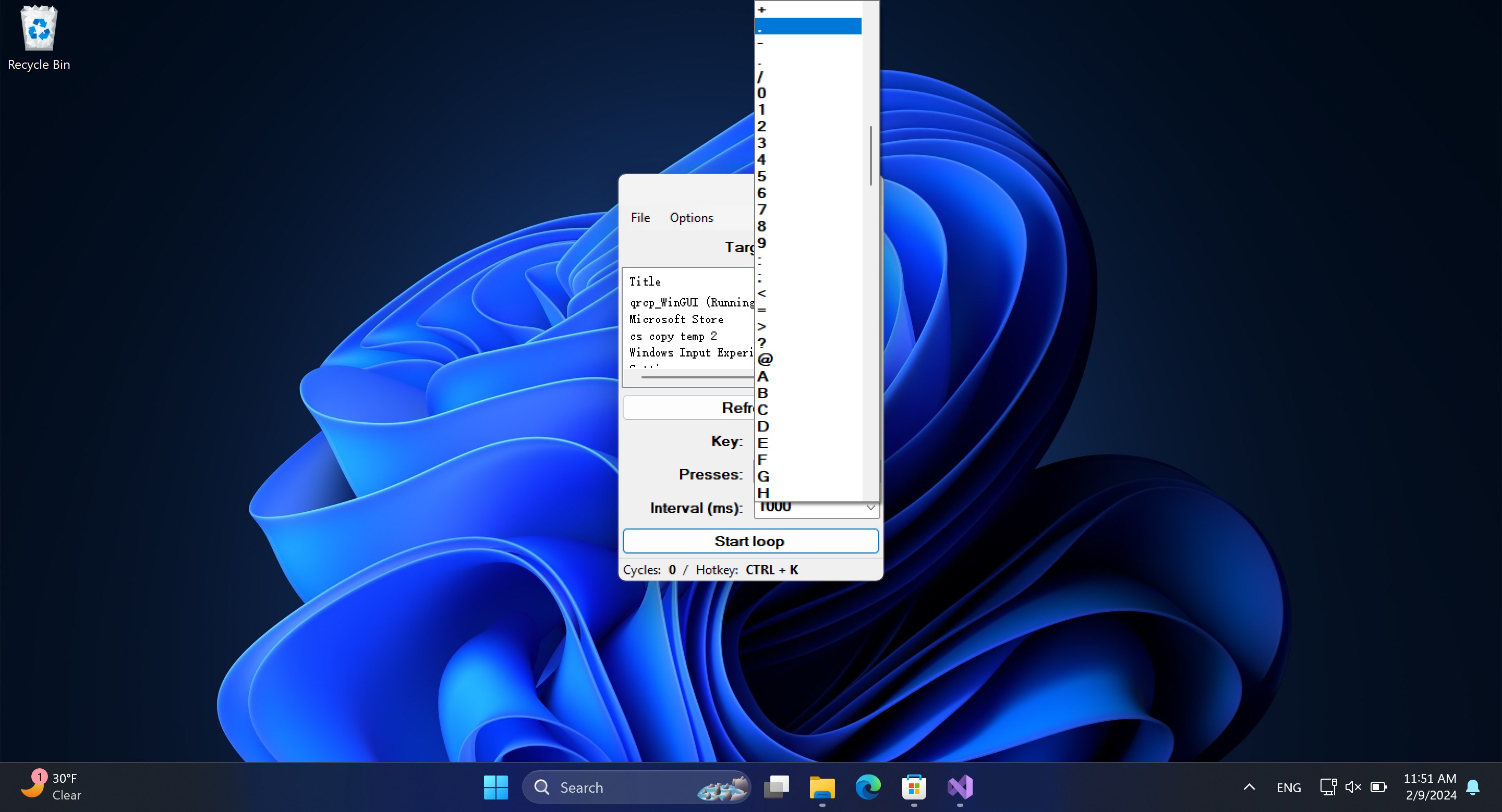 Auto Key Presser : Key holder screenshot