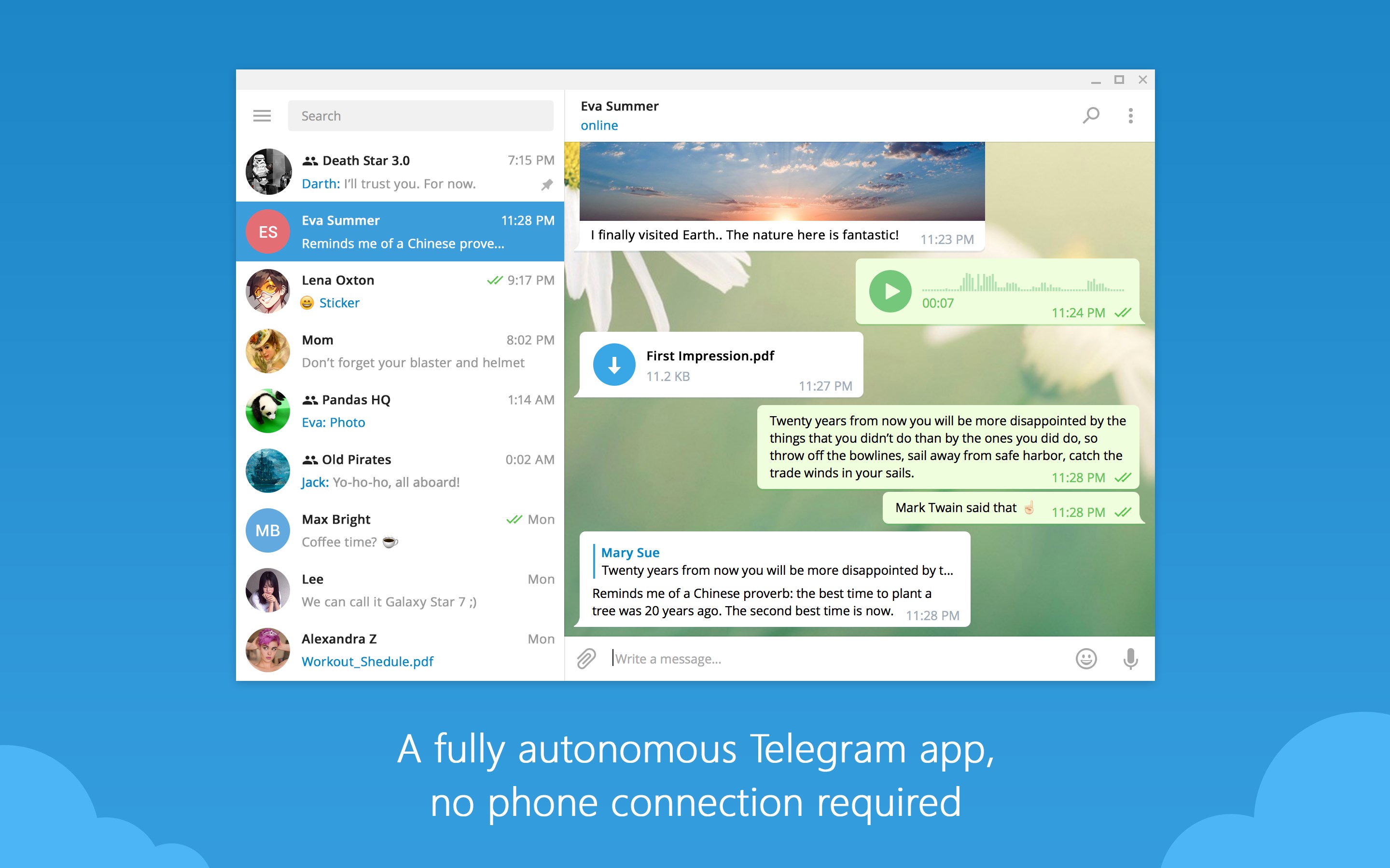 Telegram Desktop screenshot