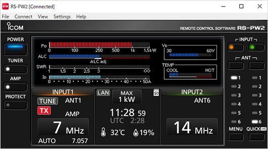 Icom RS-PW2 screenshot