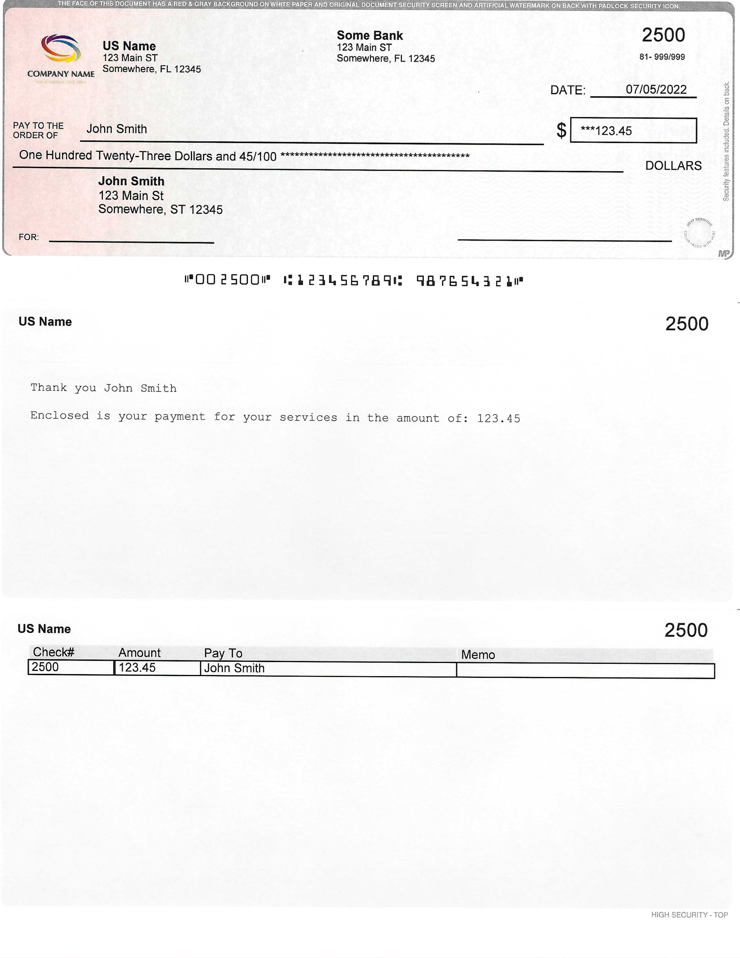 Print Checks Deluxe screenshot