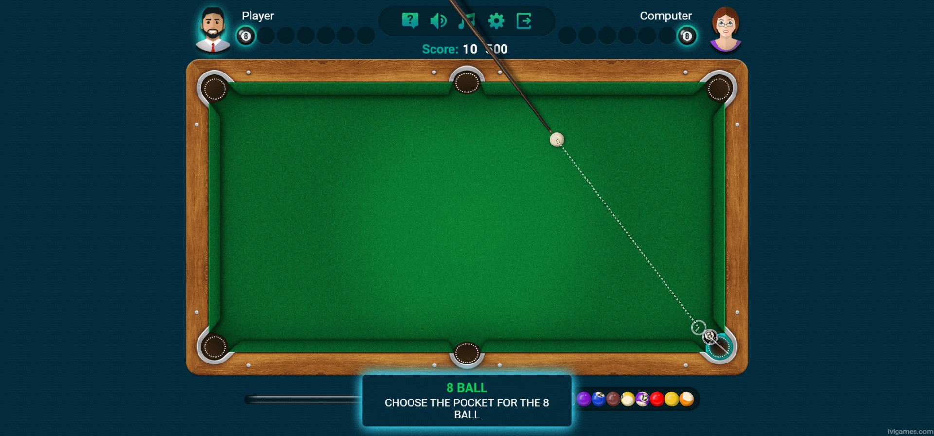 8 Ball Billiards - Super Challenge screenshot