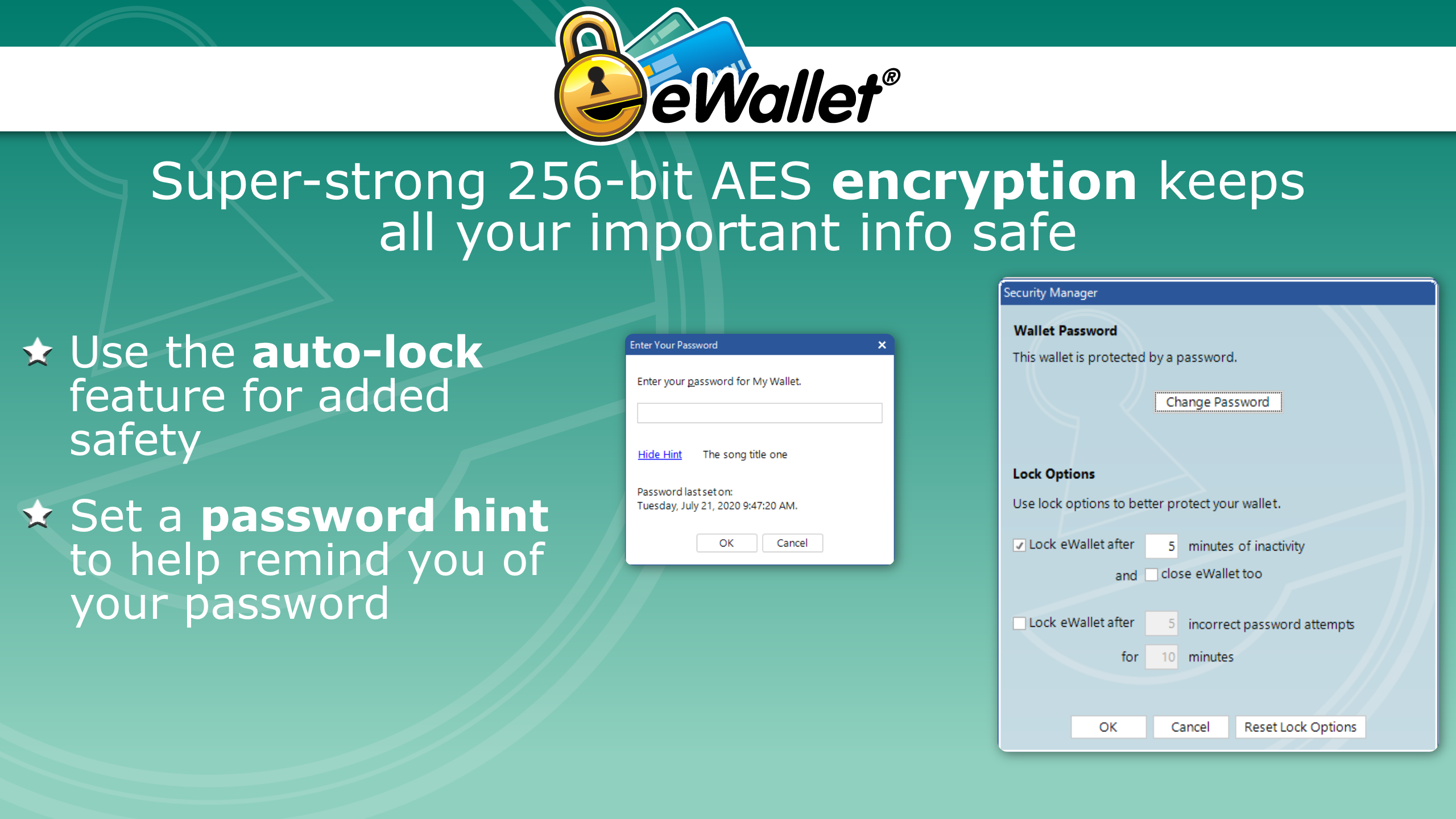 eWallet for Windows screenshot