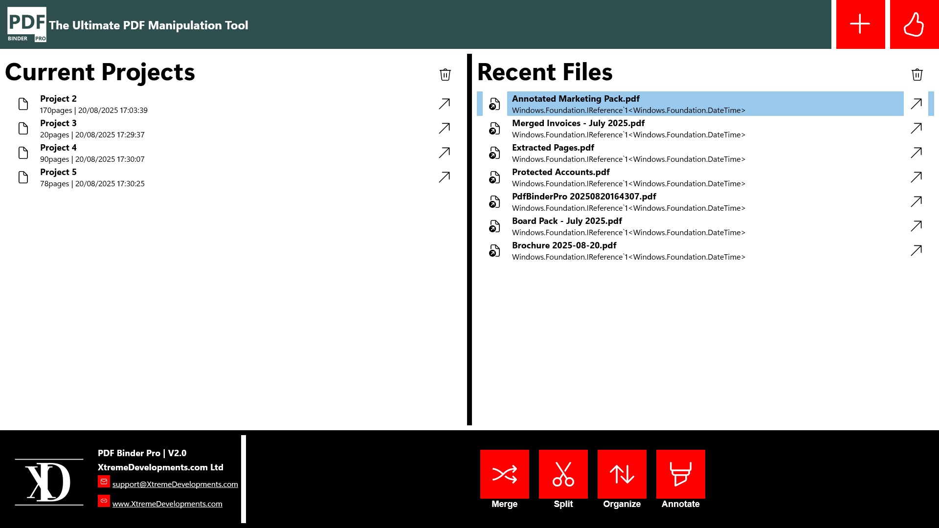 PDF Binder Pro screenshot