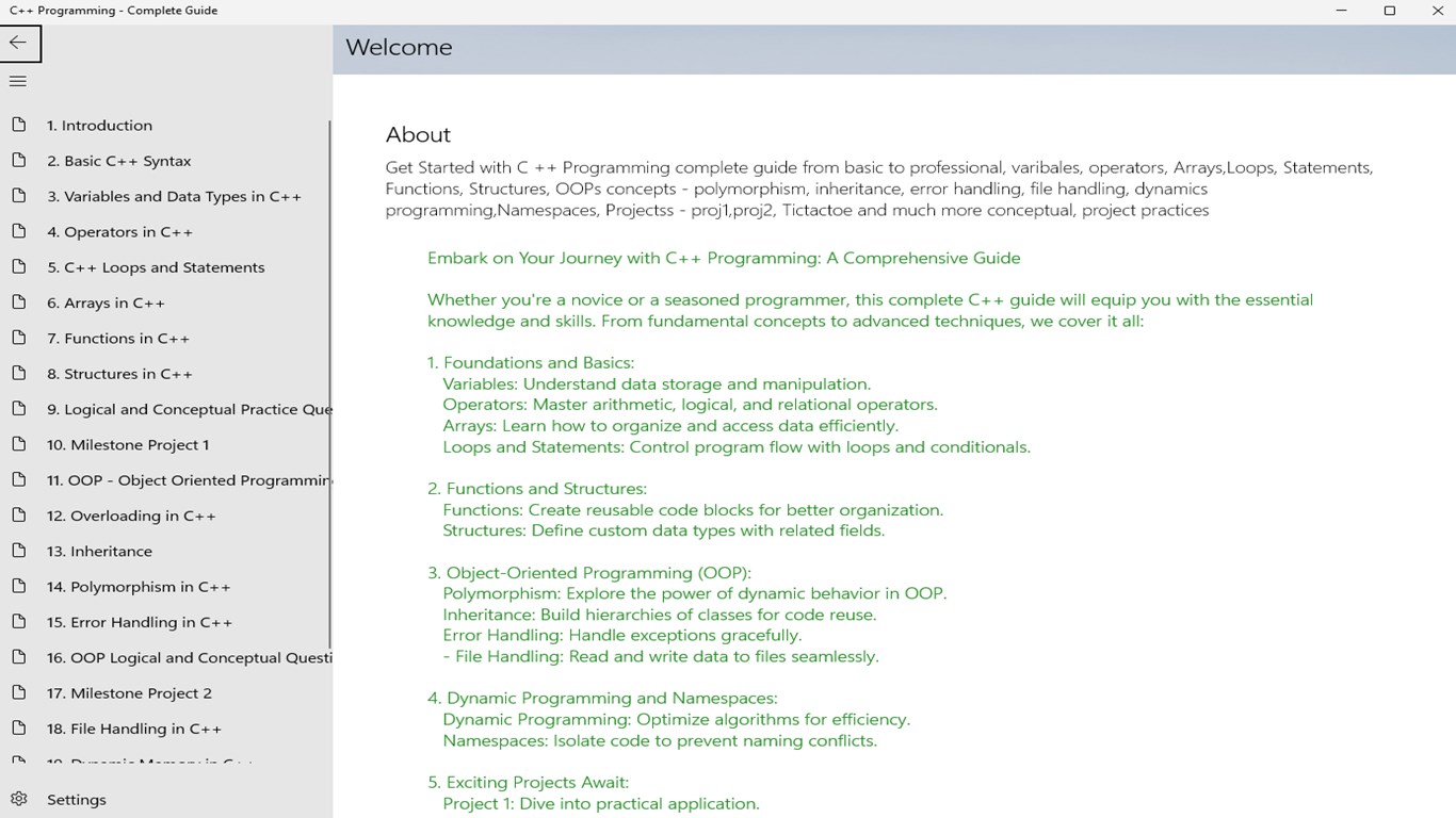 C++ Programming - Complete Guide screenshot