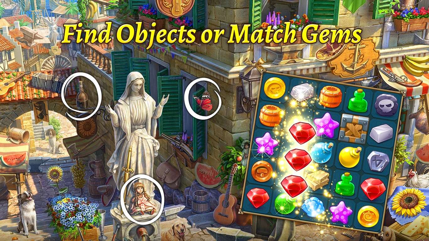 The Hidden Treasures®: Find Hidden Objects & Match-3 screenshot
