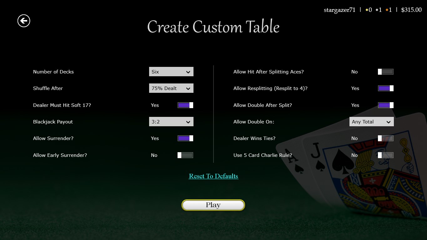 Blackjack Master 3 screenshot