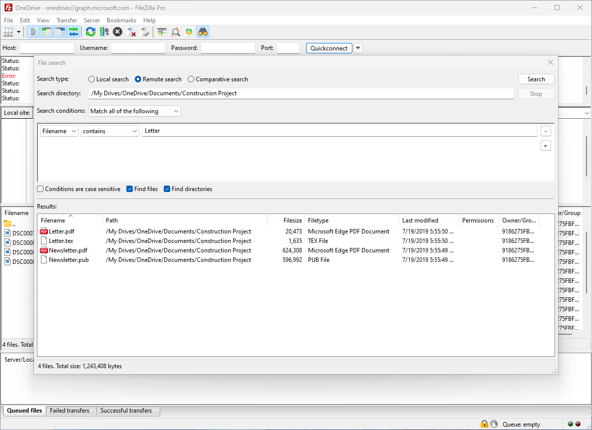 FileZilla Pro screenshot